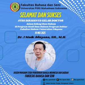 Read more about the article Langkah Strategis Menuju Akreditasi Unggul: Penambahan Dosen Doktor Di Fakultas Bahasa dan Seni UPMI Bali