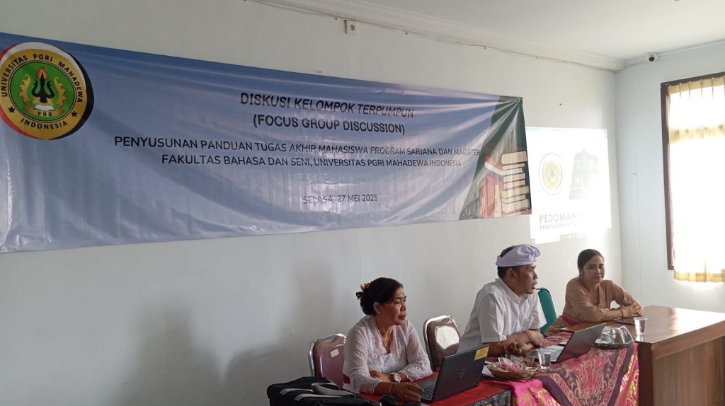 Telah Terselenggara FGD Penyusunan Tugas Akhir Fakultas Bahasa dan Seni