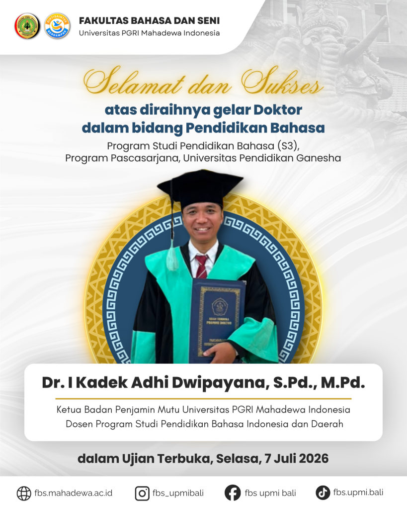 FBS UPMI Bali Tambah Doktor Lagi